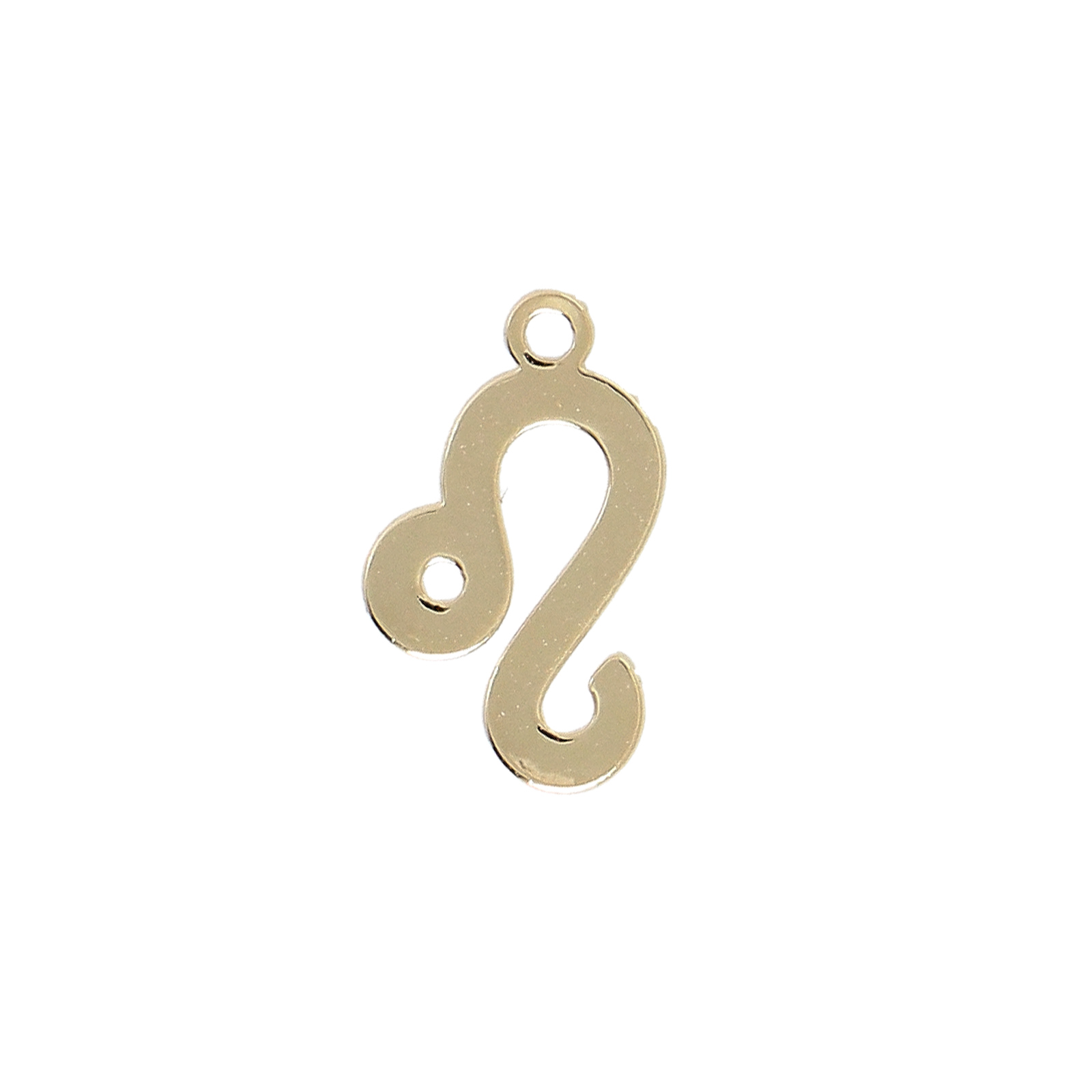 gold plated zodiac charm lion 10mm | 1pc