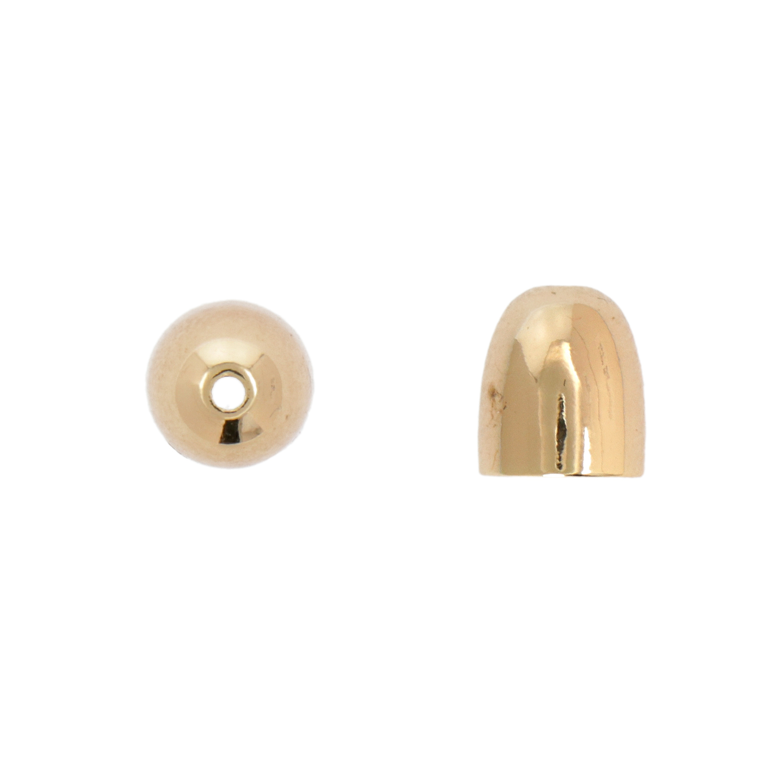 endkappe vergoldet 8x7mm (6mm innendurchmesser) | 4st