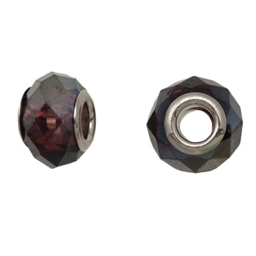 crystal amethyst ab large hole beads 13x9mm | 2pc