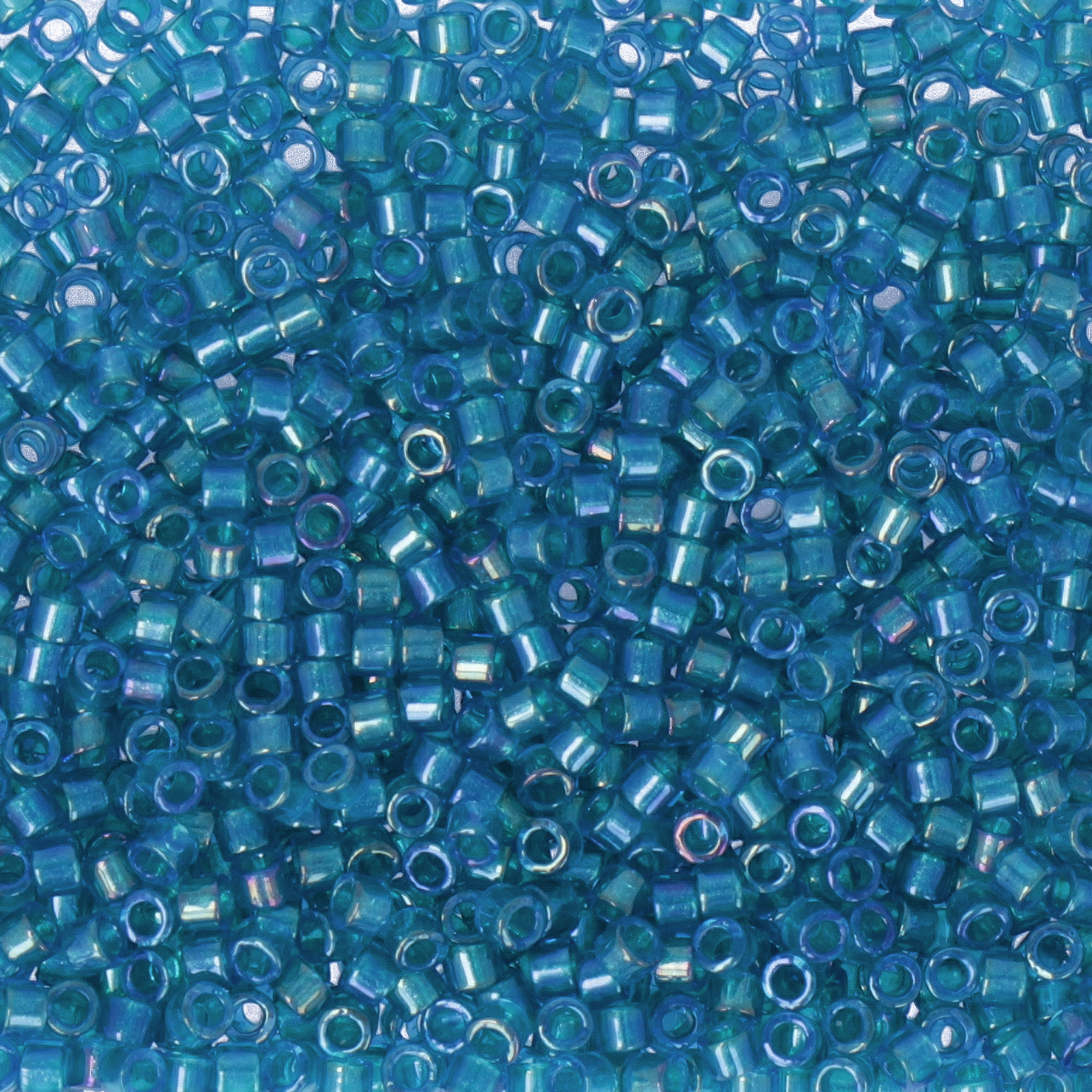 miyuki delica 11/0 - color-lined emerald/aqua ab | 8gr