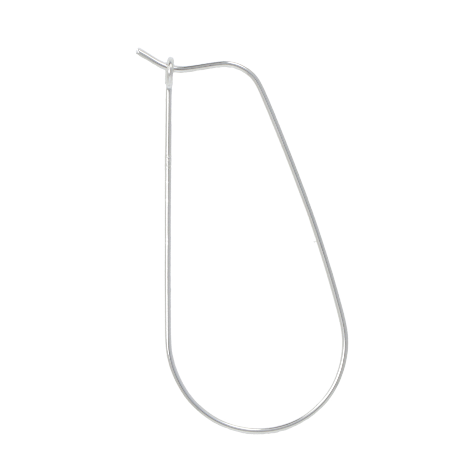 sterling silver kidney earwire 40mm | 2pc