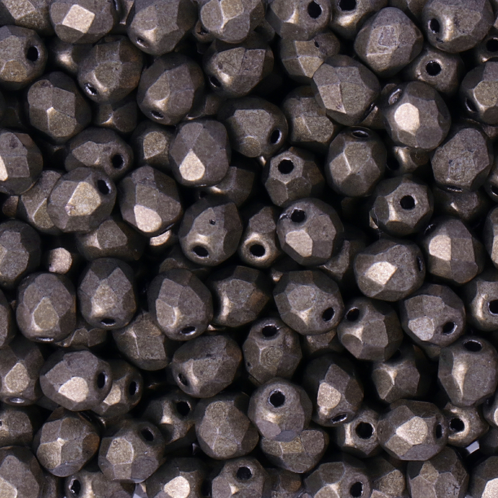 czech fire-polished round beads satured metallic emperador 4mm | 50pc