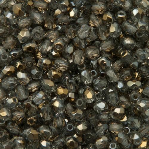 böhmische glasschliffperlen bronze iris crystal 3mm | 50st