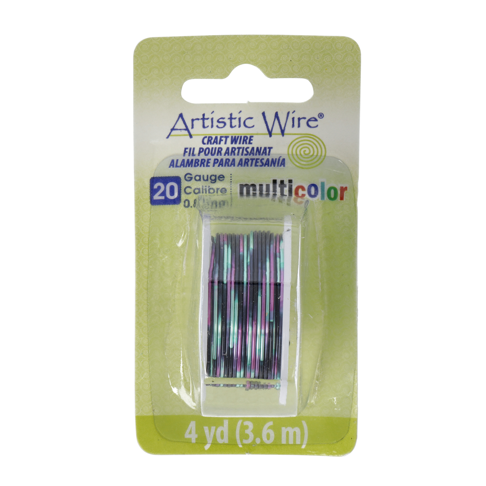 pink/black/green artistic wire multicolor - diameter 0,81mm - 3,6mt spool | 1pc
