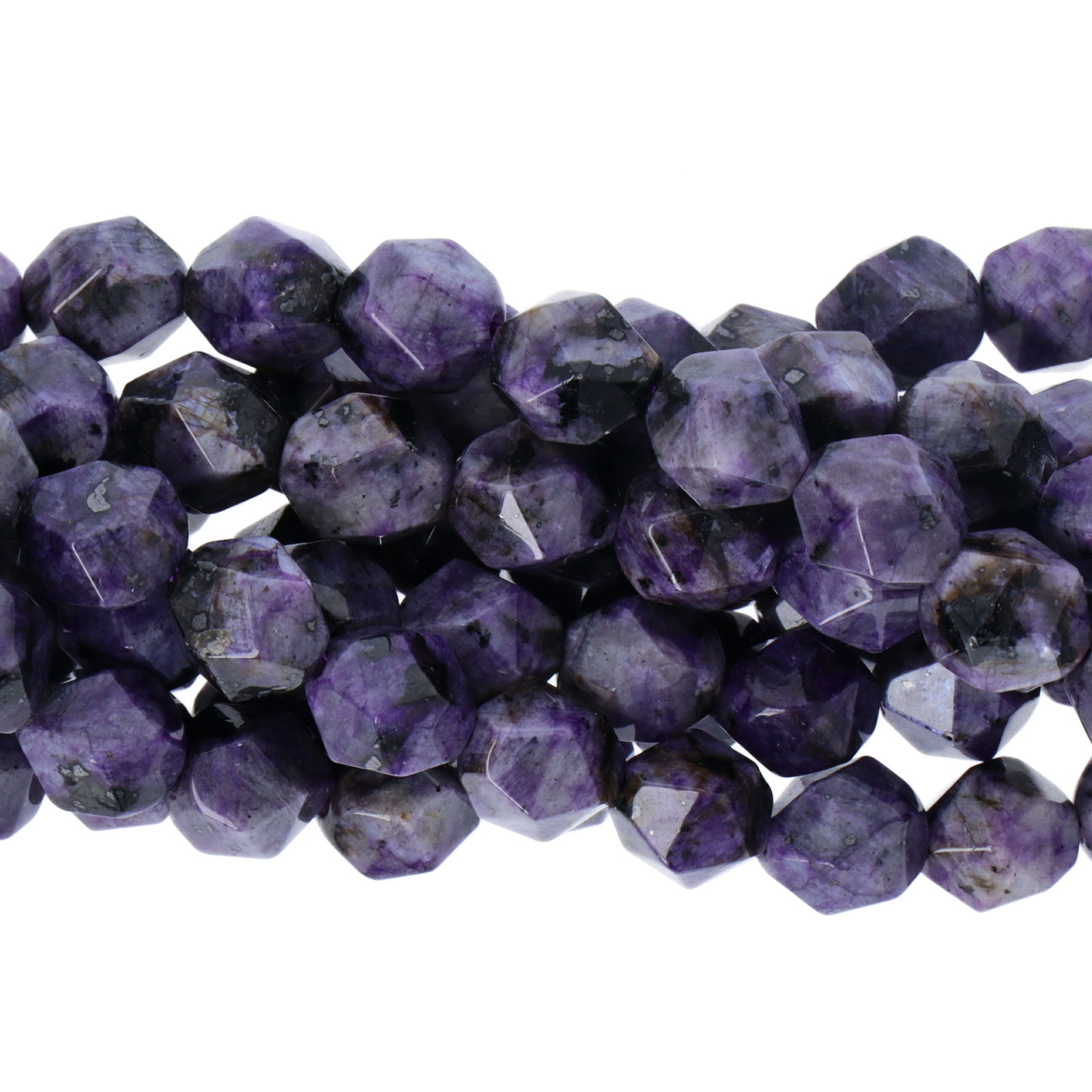 dyed jade amethyst special cut round 8mm | 12pc