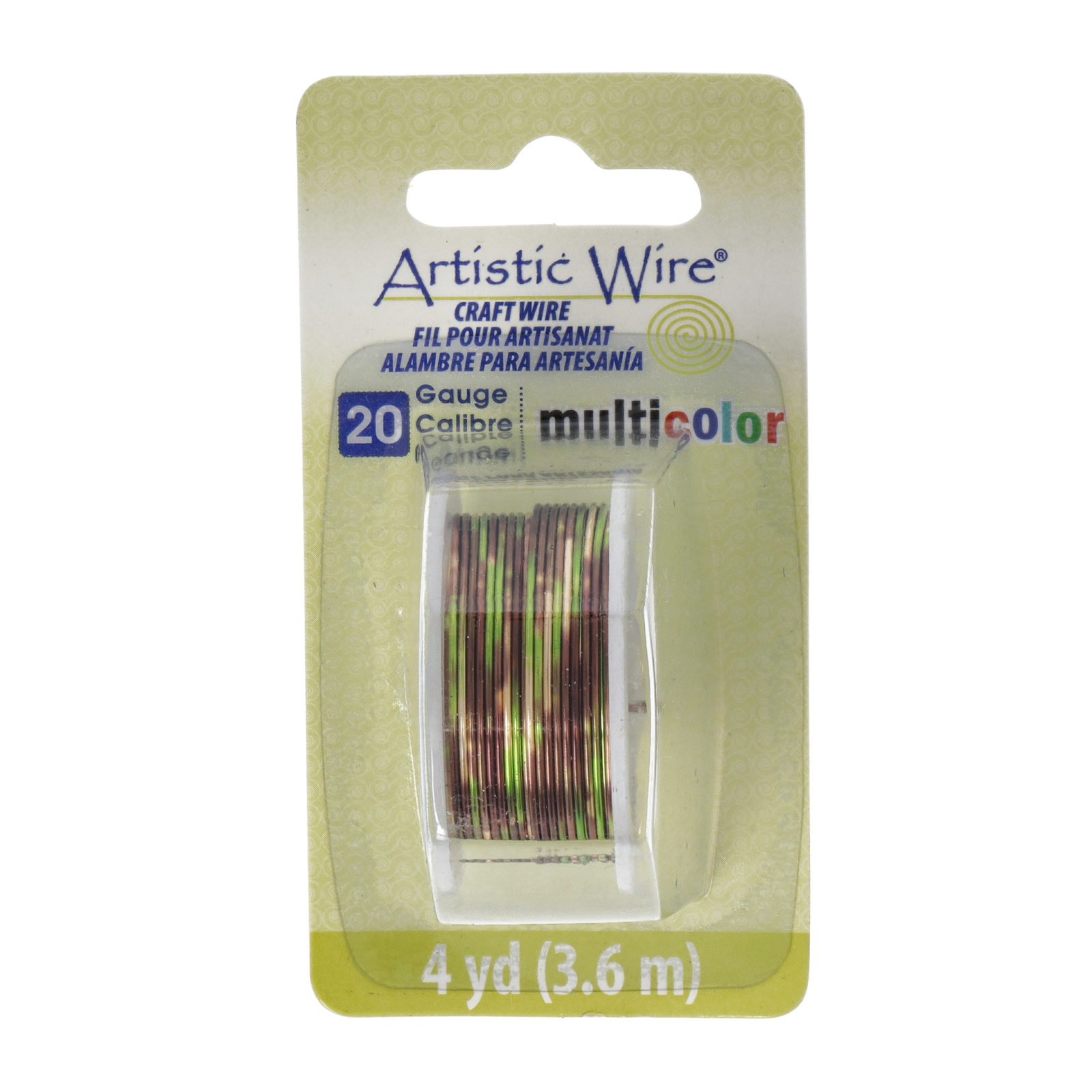 brown/green/gold artistic wire multicolor - diameter 0,81mm - 3,6mt spool | 1pc