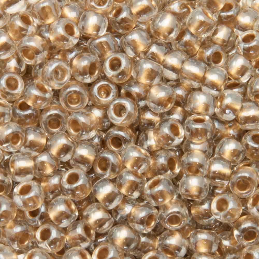 rocaille toho seed beads 6/0 - gold lined crystal (989) | 10gr