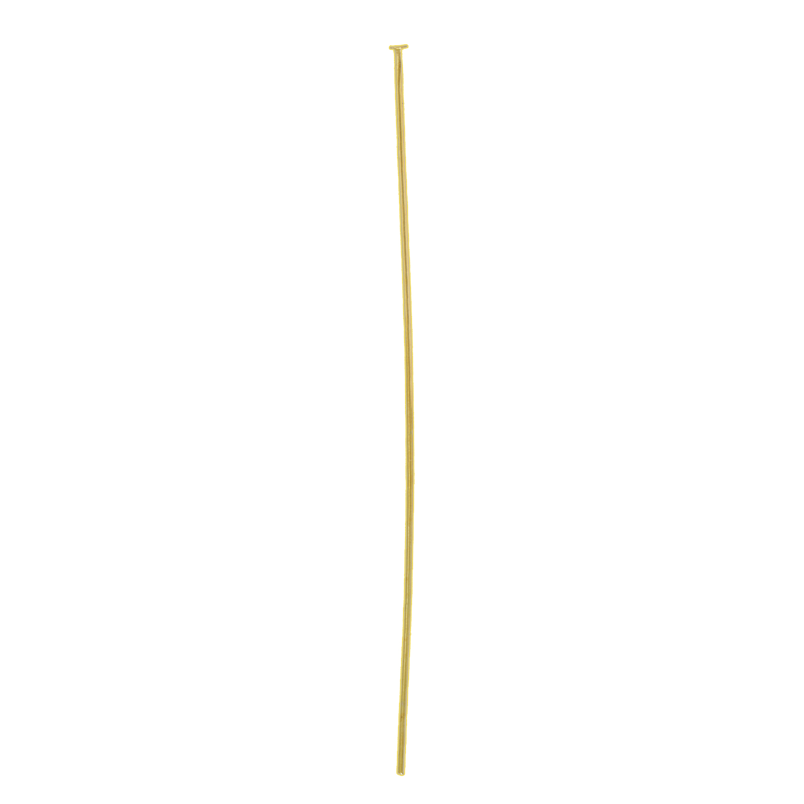 gold plated headpin 75mm - wire 0,73mm | 25pc