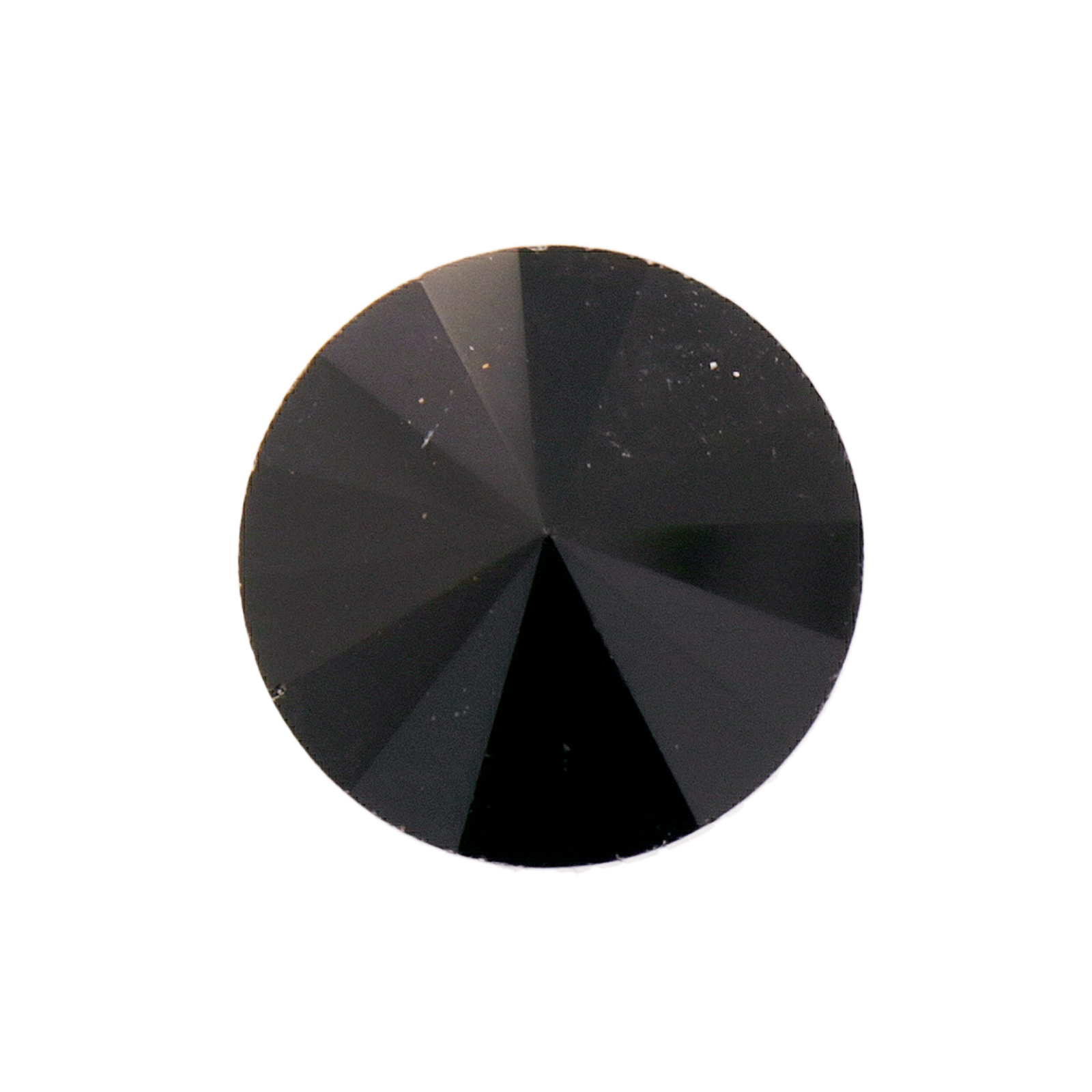 jet rivoli czech cabochon 14mm | 2pc