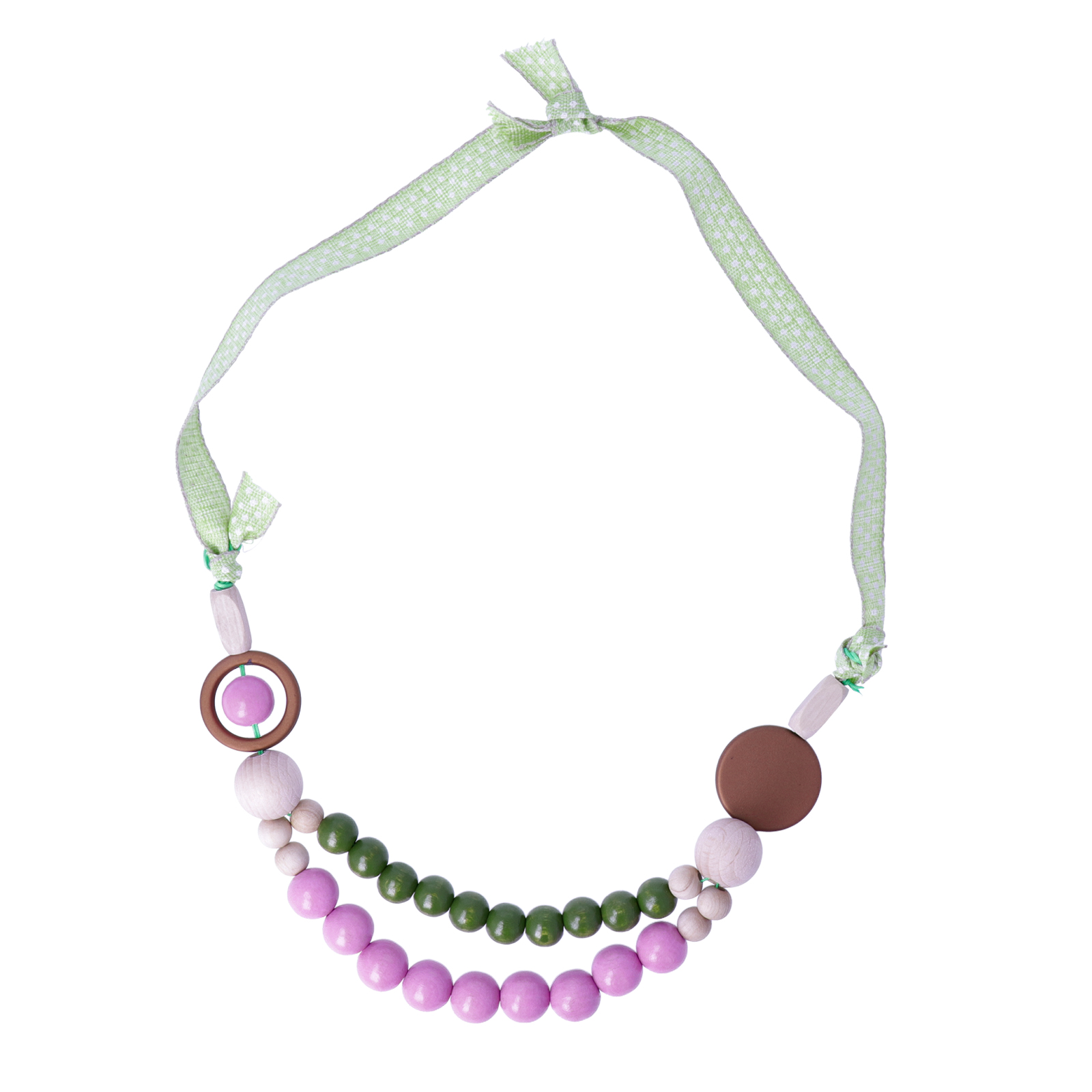 kit necklace twin grass - basic technique - easy jewelry | 1 kit