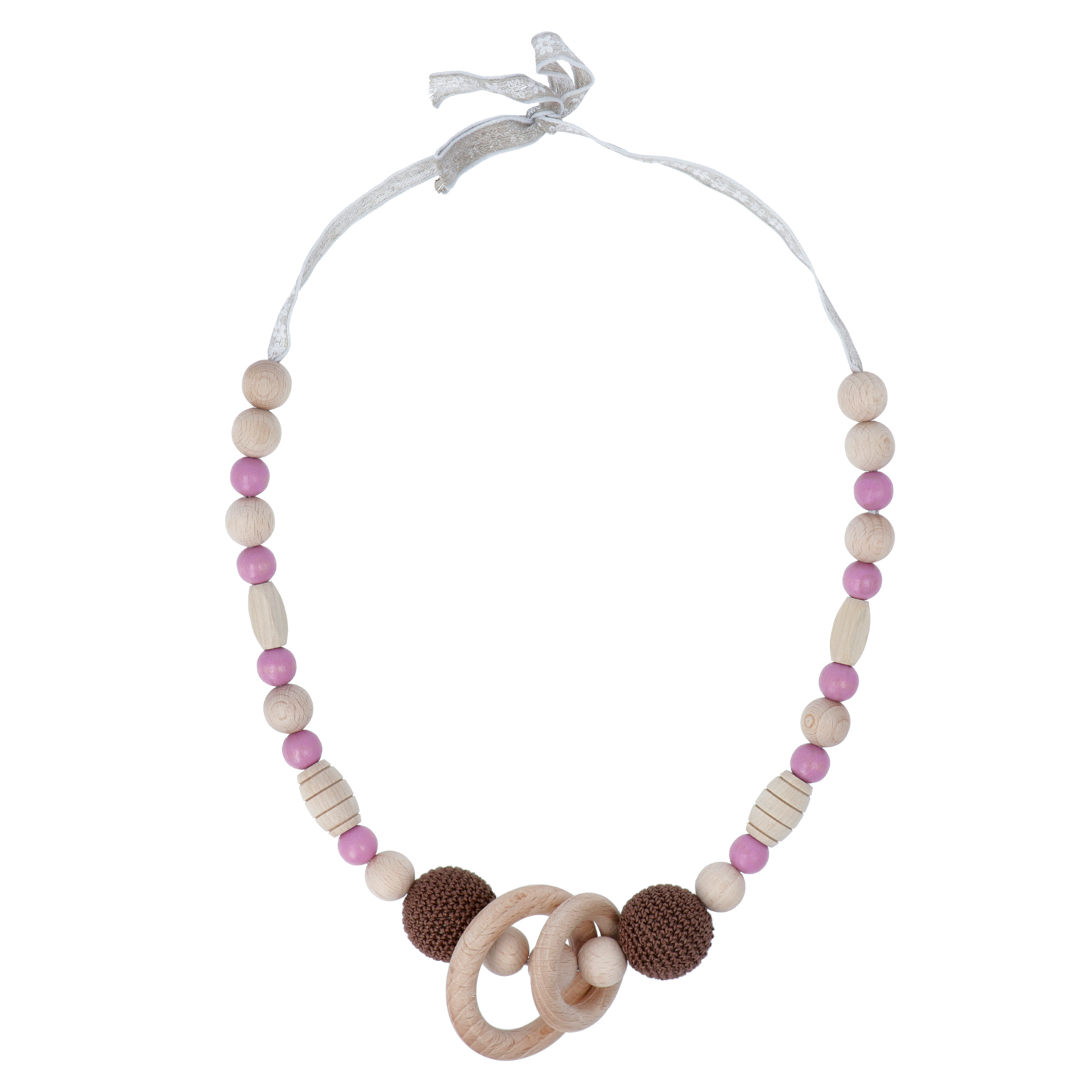 kit necklace play raw - crochet technique - easy jewelry | 1 kit