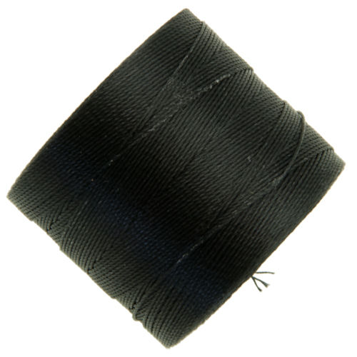 super-lon micro cord black - size 0,30mm - 260mt spool | 1pc