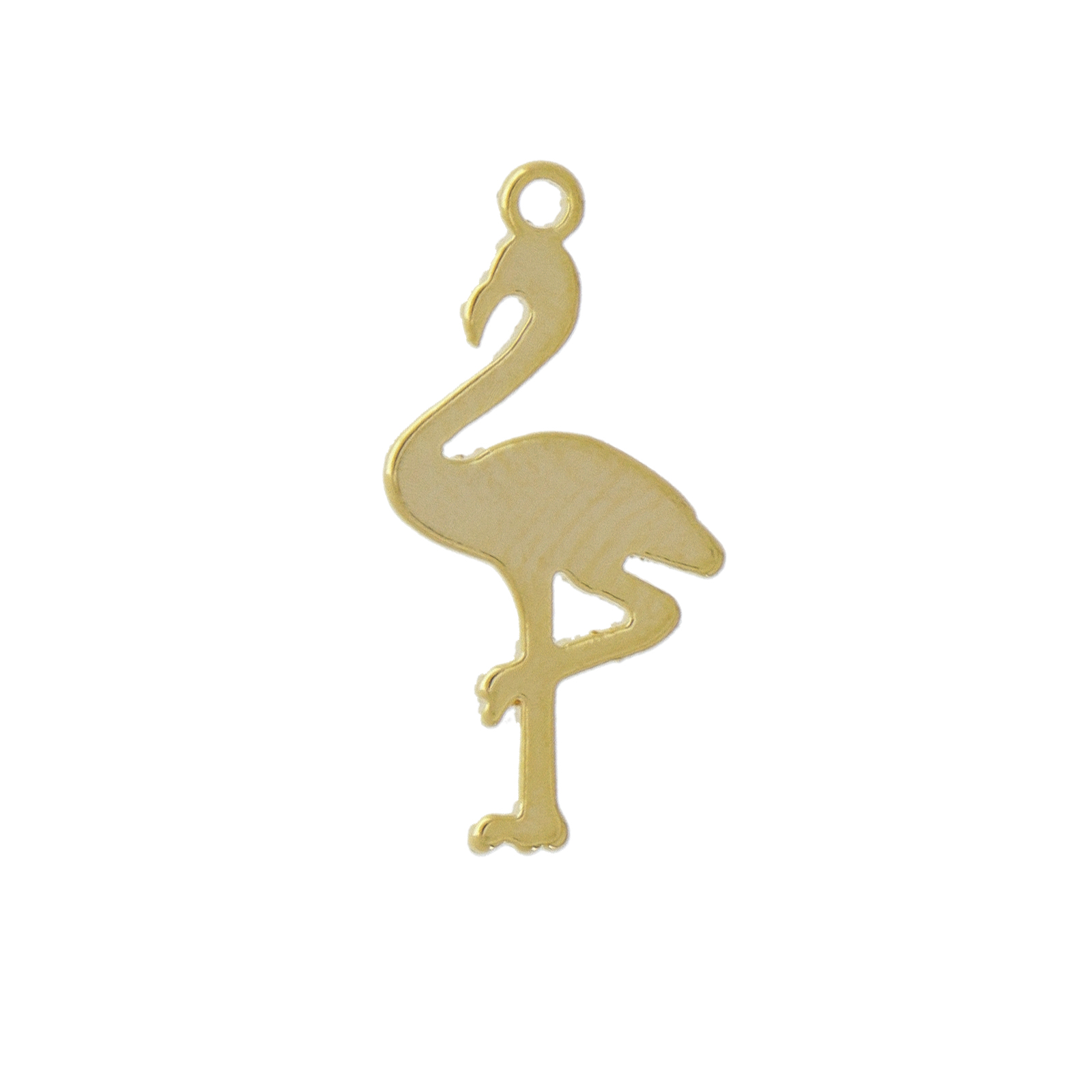 gold plated flamingo charm 20x17mm | 2pc