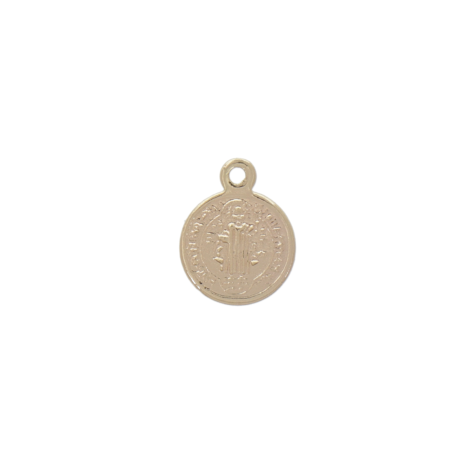 gold plated coin charm 10mm | 2pc