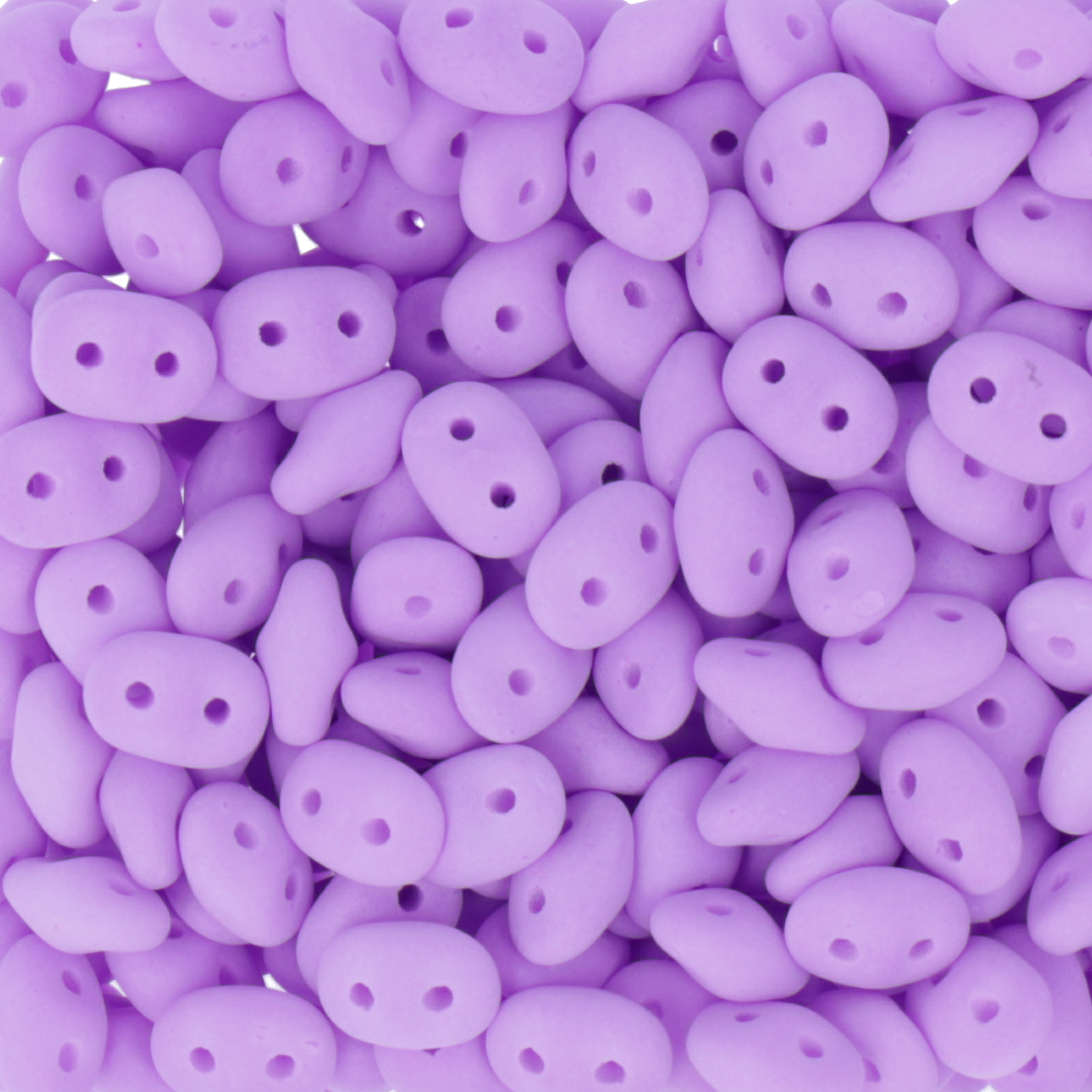 superduo seed beads 5x2,5mm - bondeli matte purple | 10gr