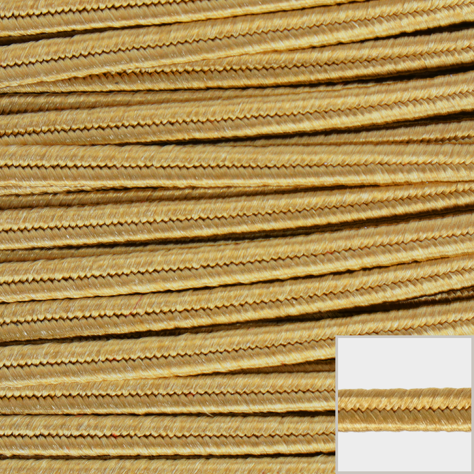 color soutache braid - gold 3,5mm | 2mt
