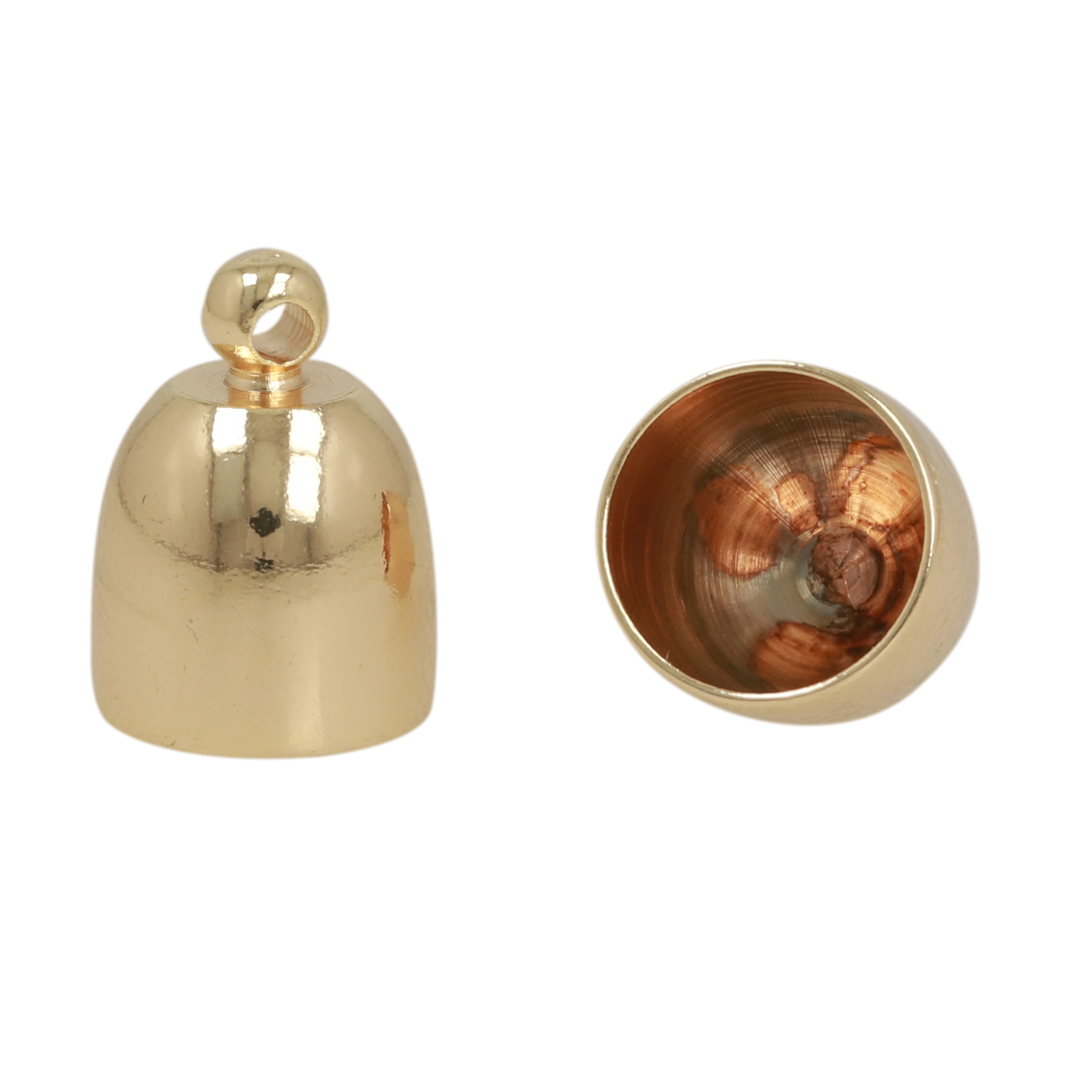 endkappe vergoldet 14x10mm (8mm innendurchmesser) | 4st