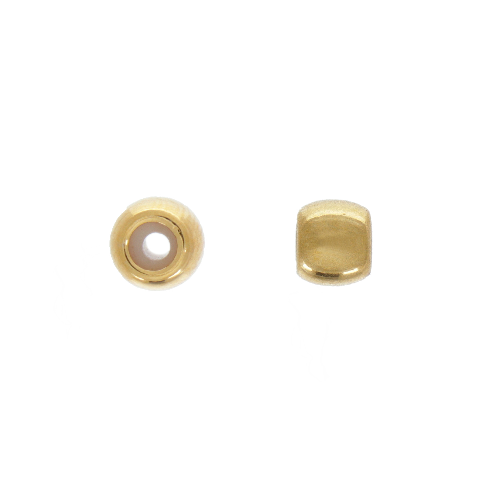 gold plated sliding knot clasps round 5mm | 2pc