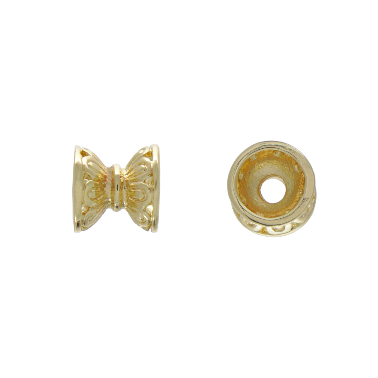 trennperle vergoldet 7mm (perlkappen 6mm) | 4st