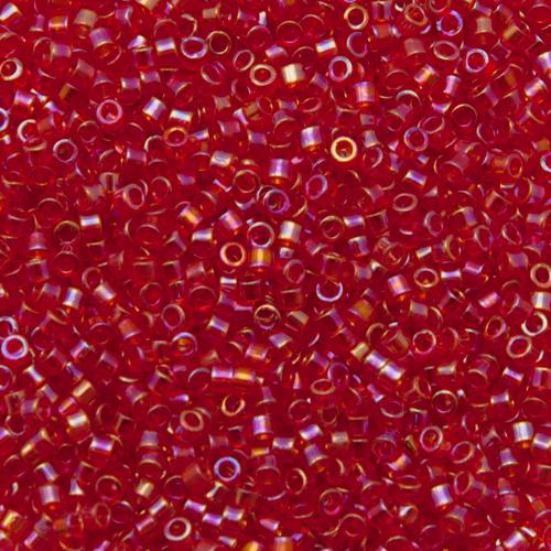 miyuki delica 11/0 - transparent red ab | 8gr