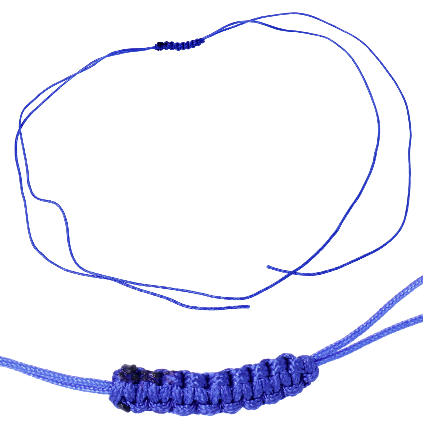 macramè halsket blau 110cm verstellbar | 1st