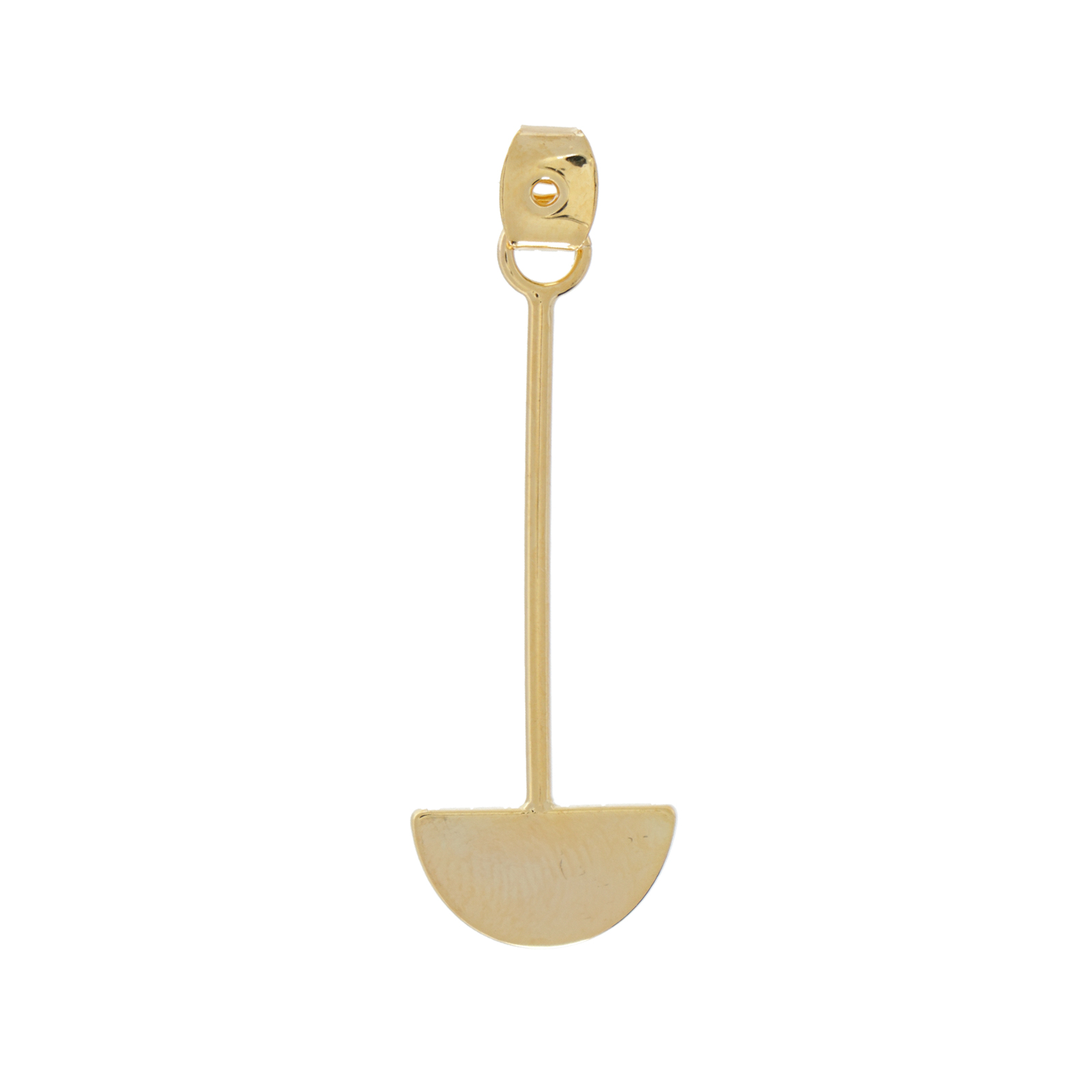 ear jacket mit halbkreis 14x7mm vergoldet | 2st