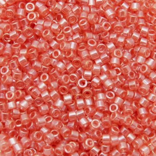 miyuki delica 11/0 - transparent salmon luster | 8gr