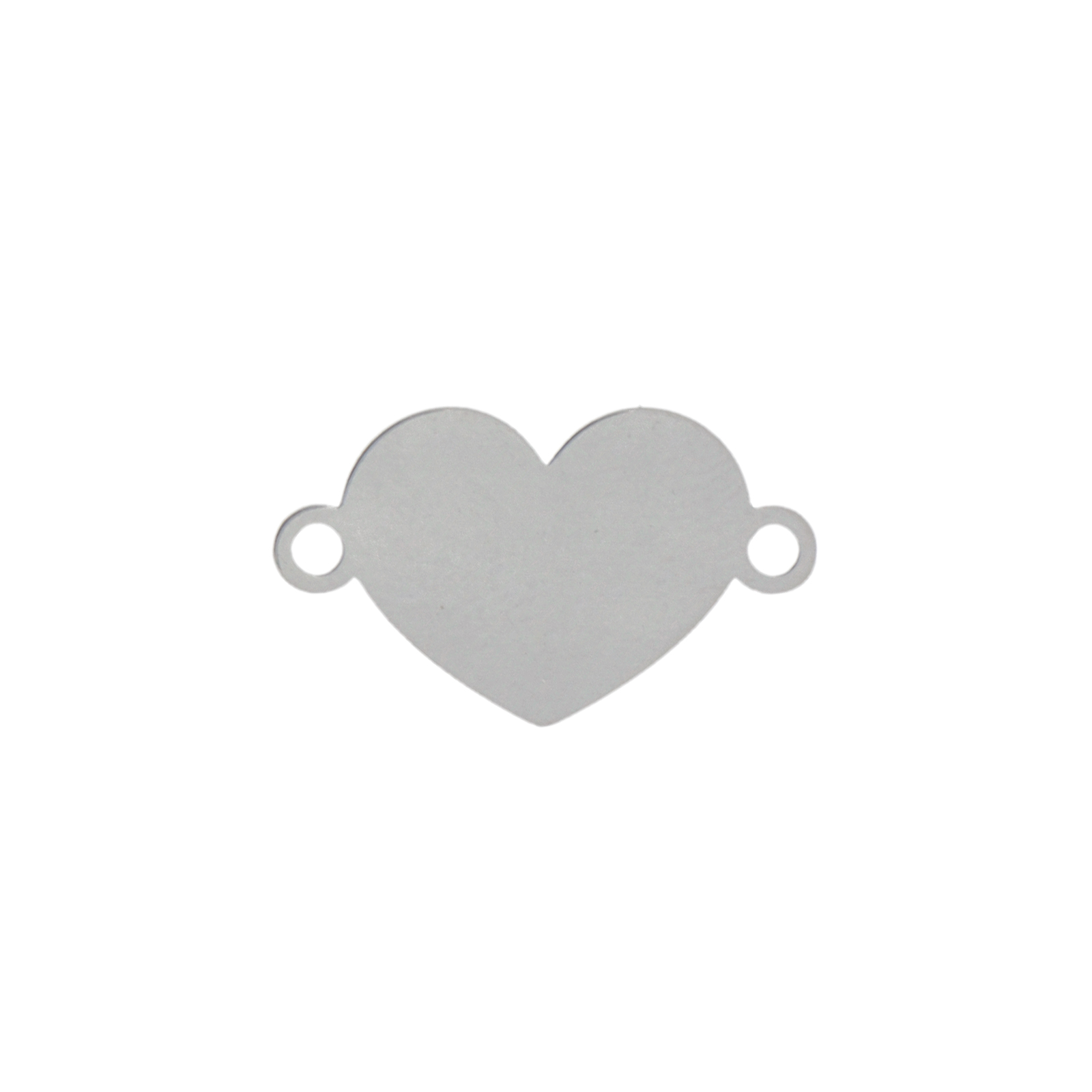 sterling silver blanks heart 18x11mm | 1pc