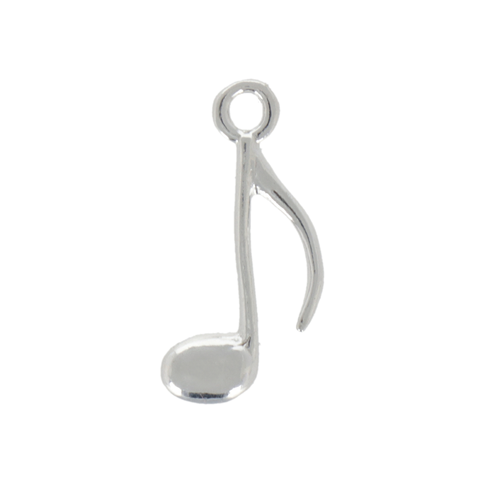 sterling silver plated note charm 16,5x8,5mm | 1pc