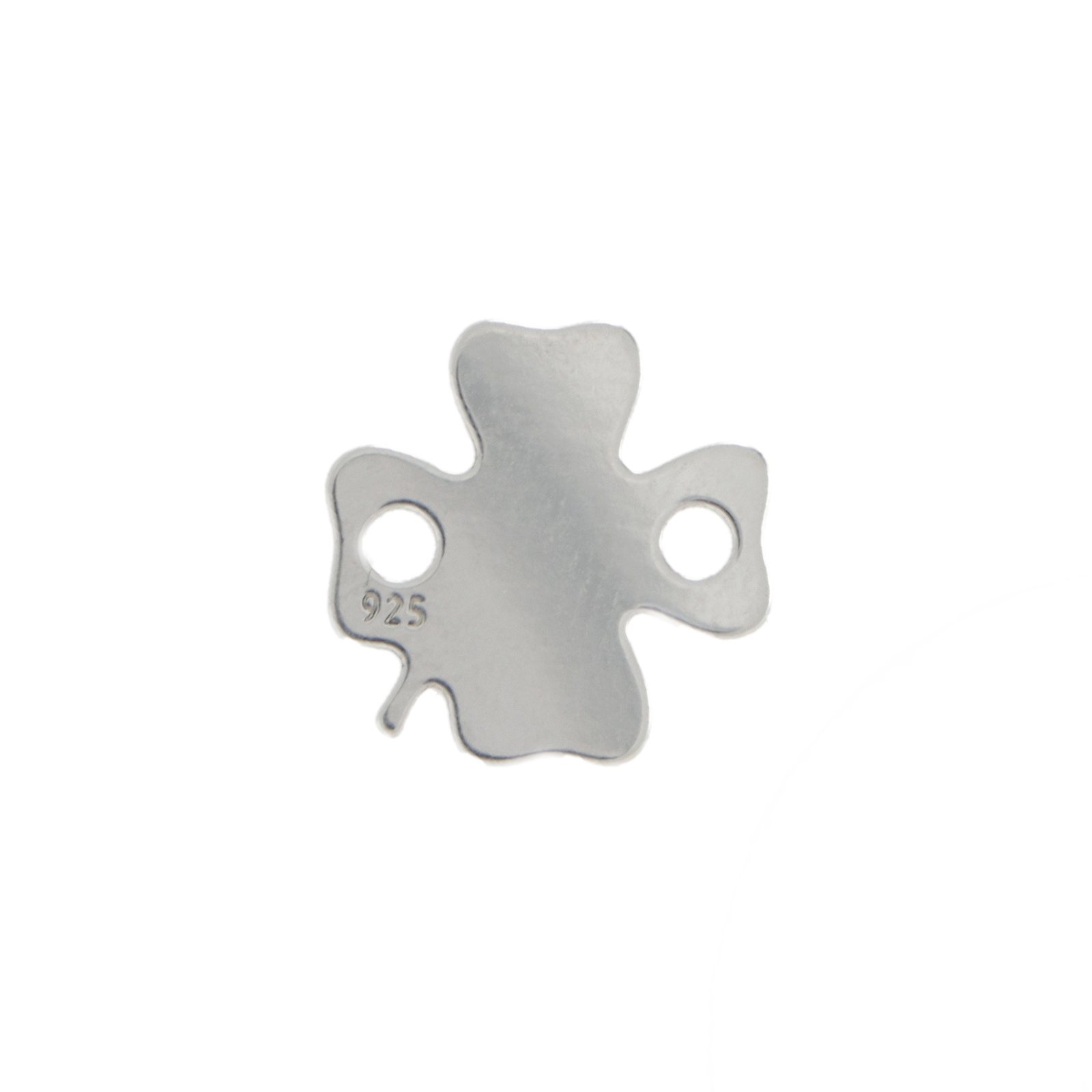 sterling silver plated clover link 11mm | 1pc