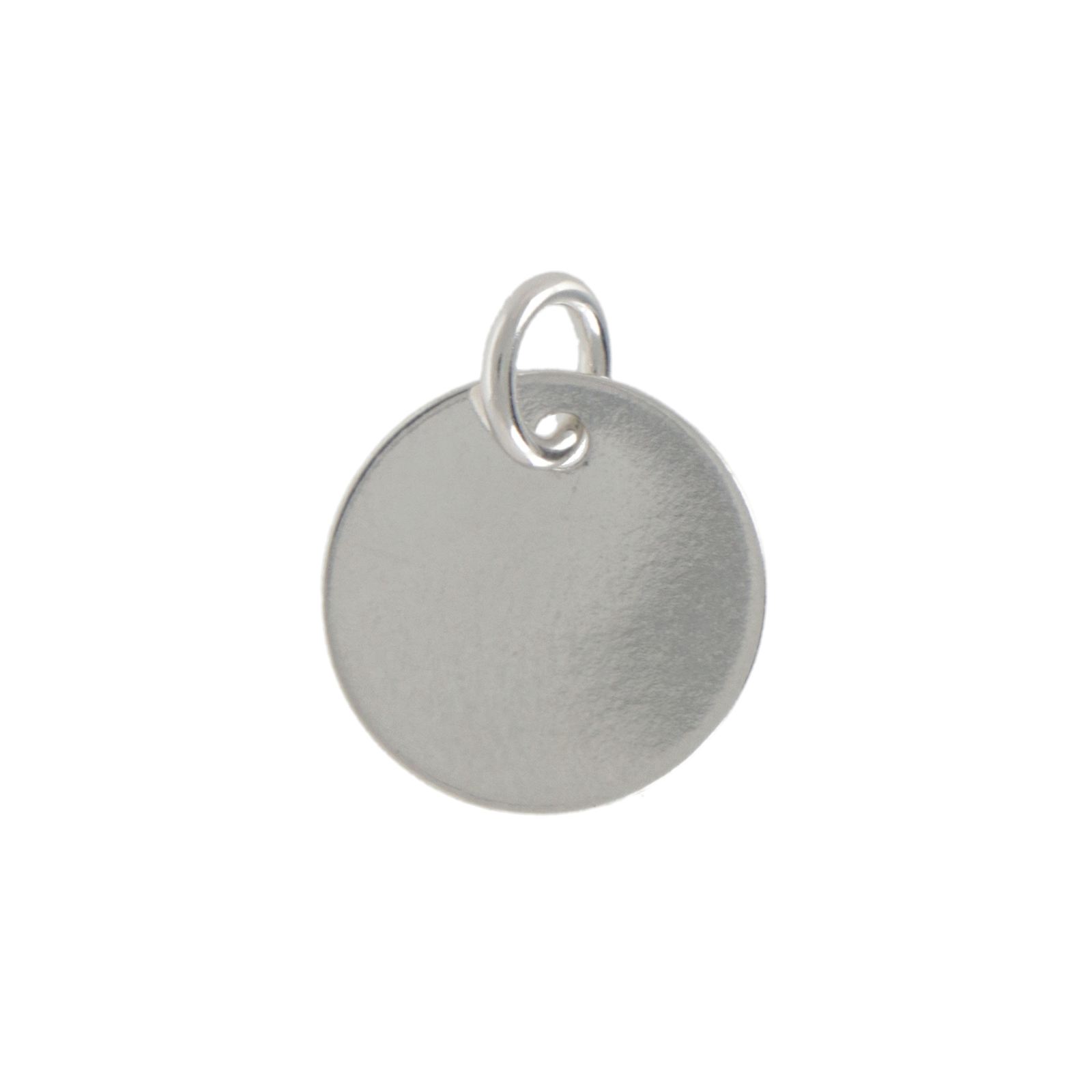 sterling silver blanks circle tag with ring 10mm | 2pc
