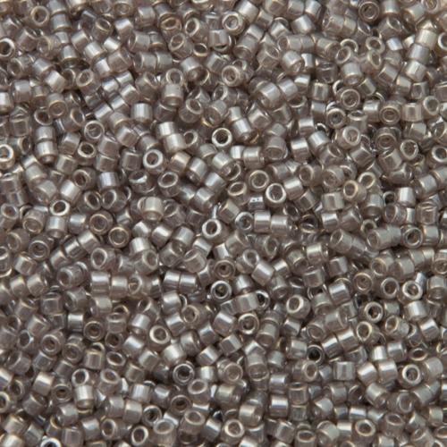 miyuki delica 11/0 - transparent squirrel grey luster | 8gr