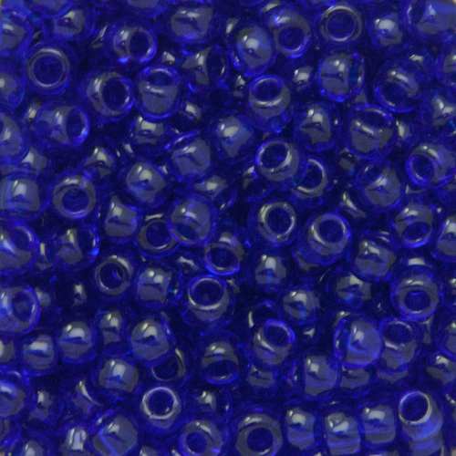 rocaille toho seed beads 6/0 transparent cobalt (8) | 10gr
