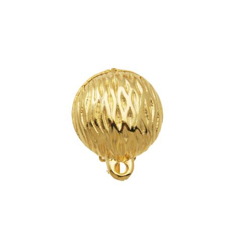 gold plated clip-on 15mm | 2pc