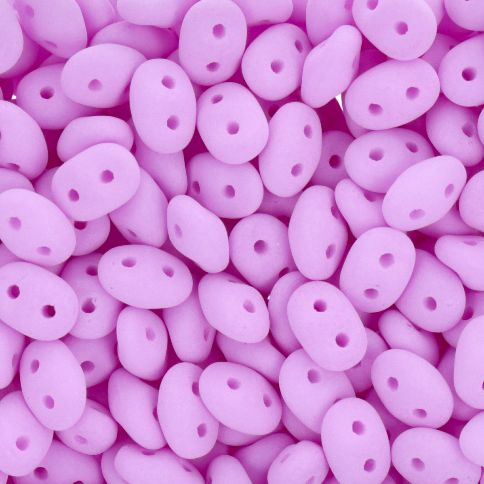 superduo seed beads 5x2,5mm - bondeli matte lilac | 10gr