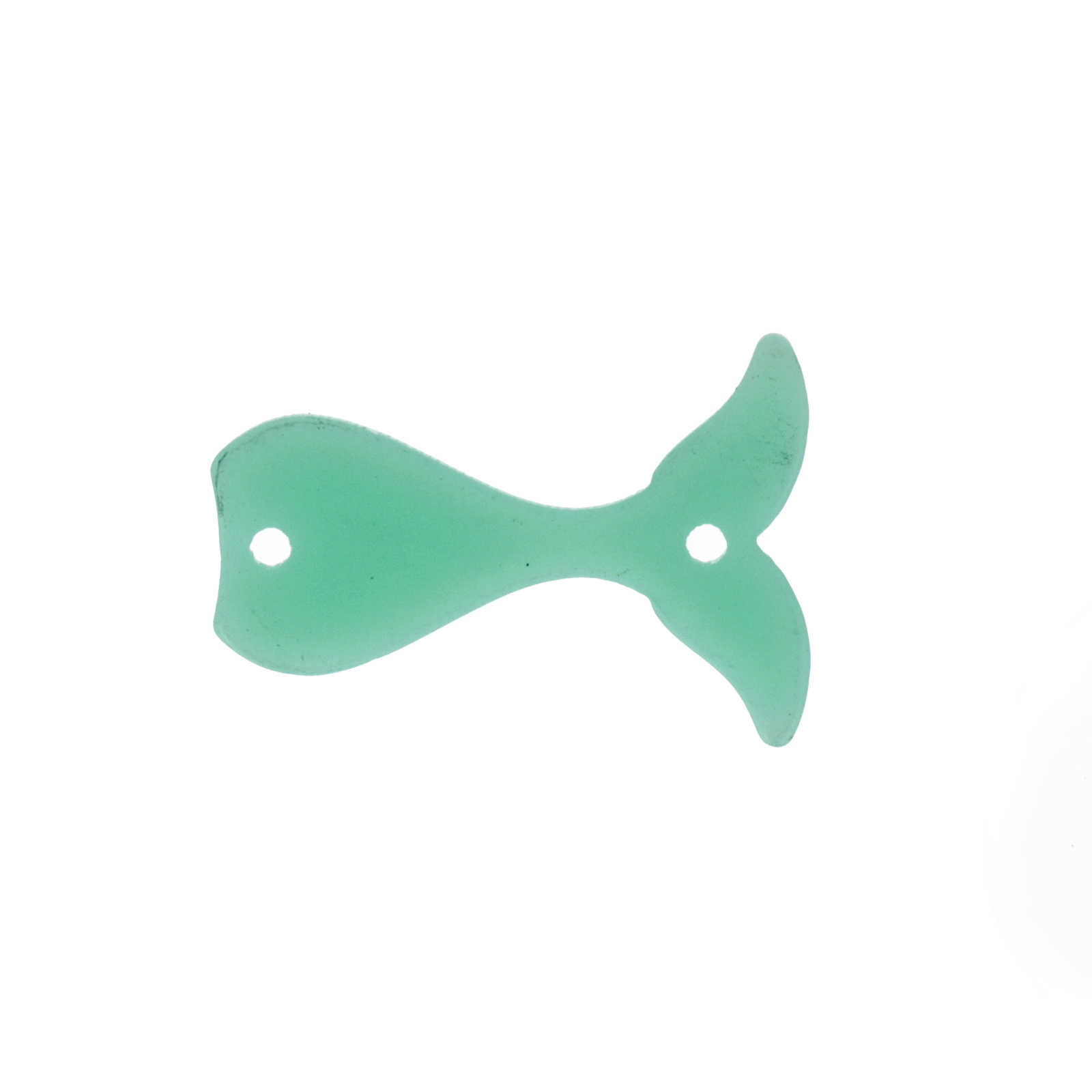 plexiglass aqua mermaid tail connector 25x19mm | 2pc