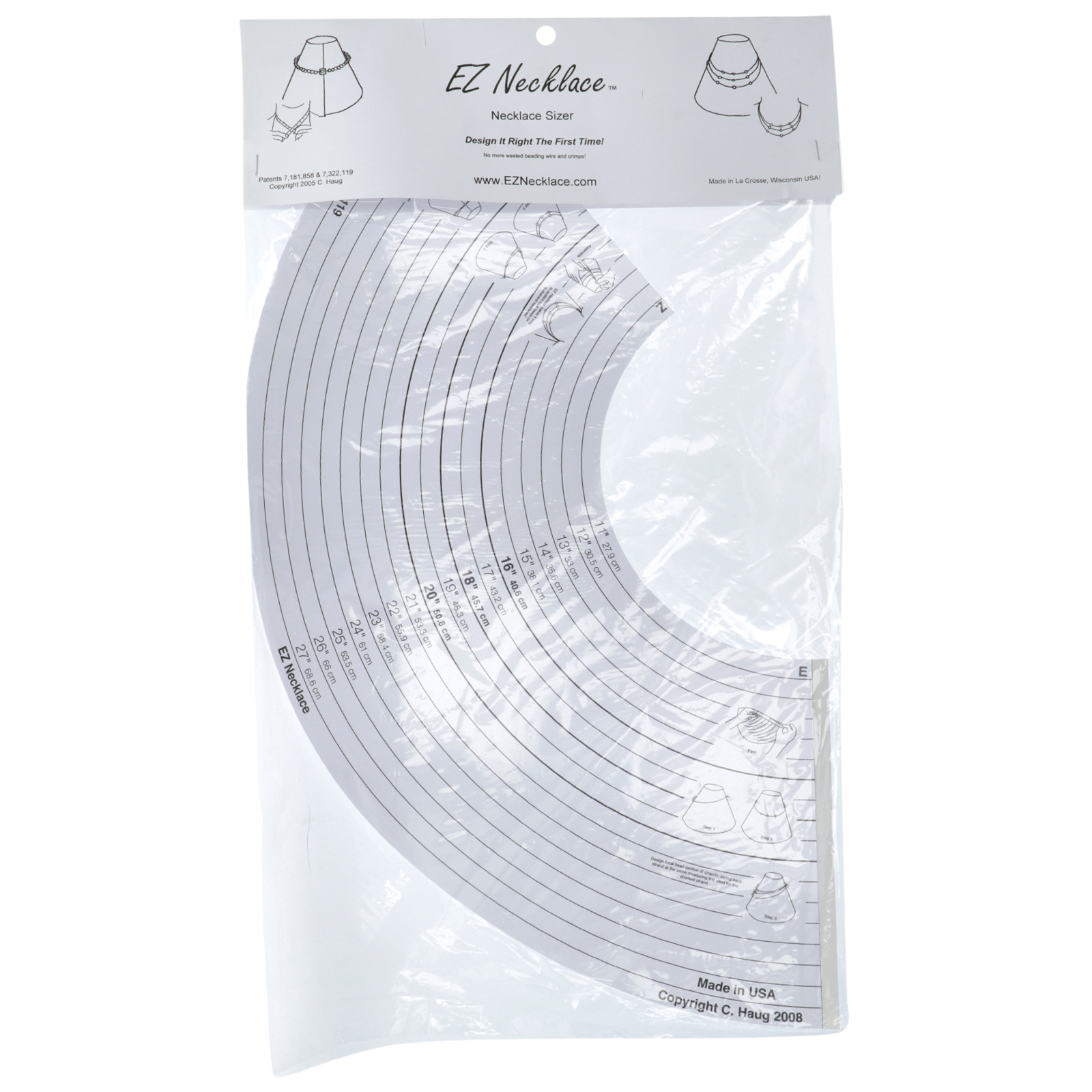 ez necklace mini travel size inches/metric | 1st