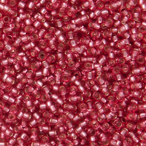 rocaille toho seed beads 15/0 silver-lined mauve (2218) | 10gr
