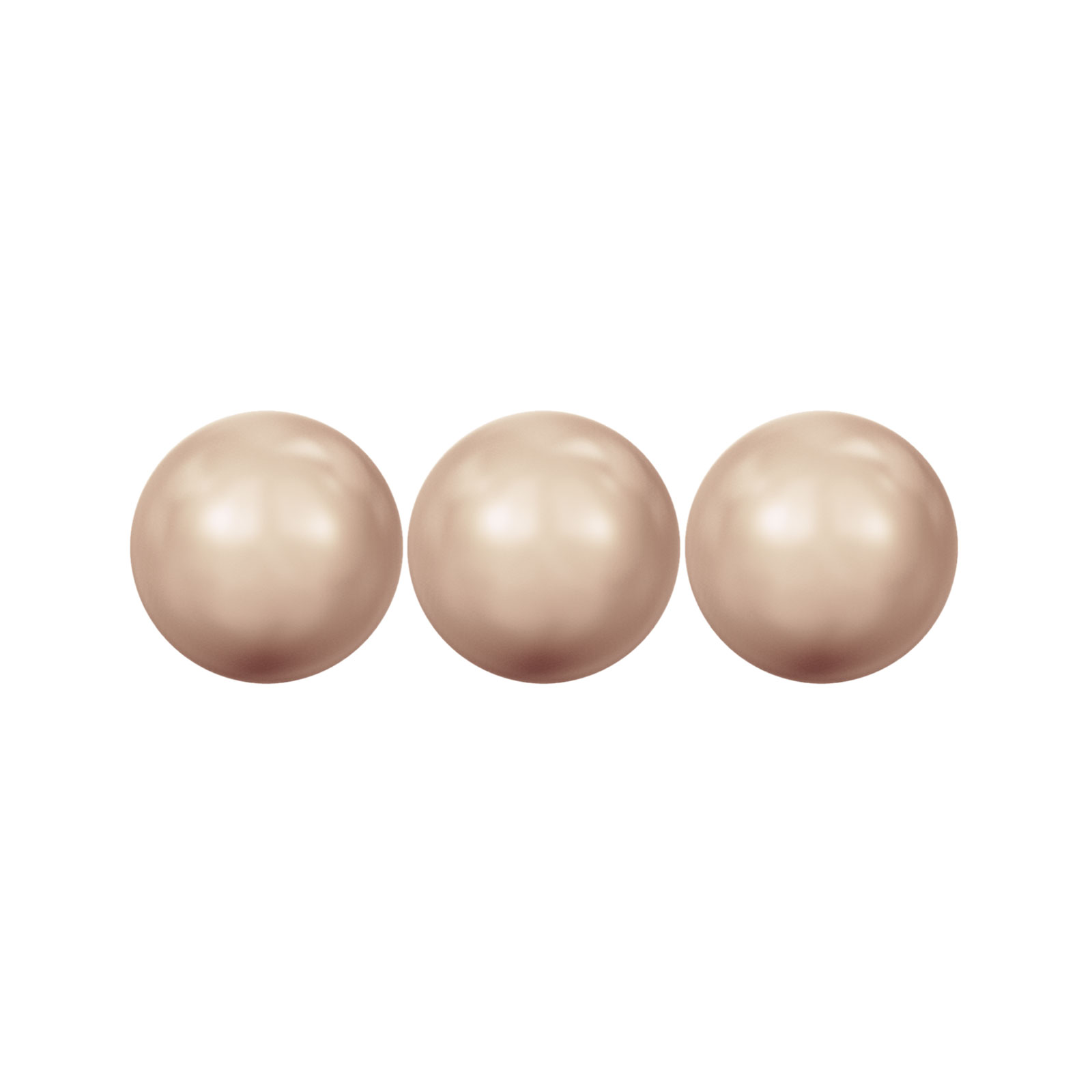 round pearl (5810) crystal rose gold 4mm | 20pc