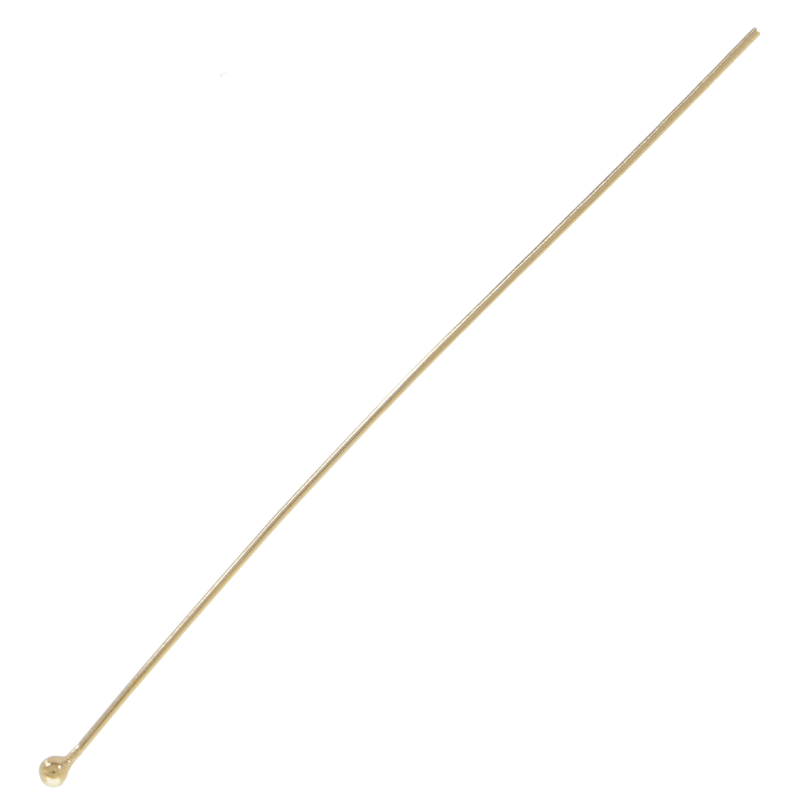 nietstift mit kugelkopf gold-filled 14k 50mm - wire 0,51mm | 4st