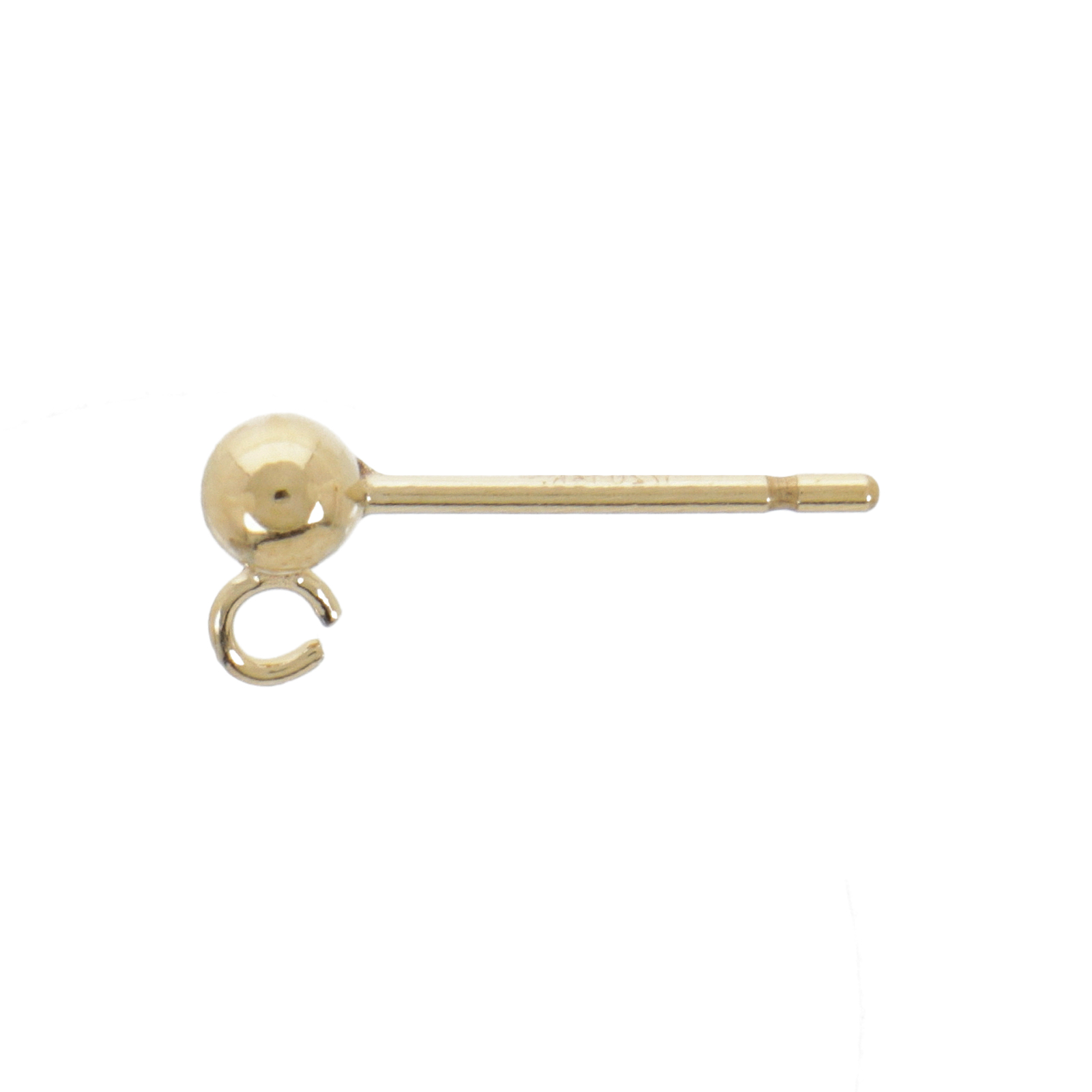 gold-filled 14k ball post earring 3mm | 2pc