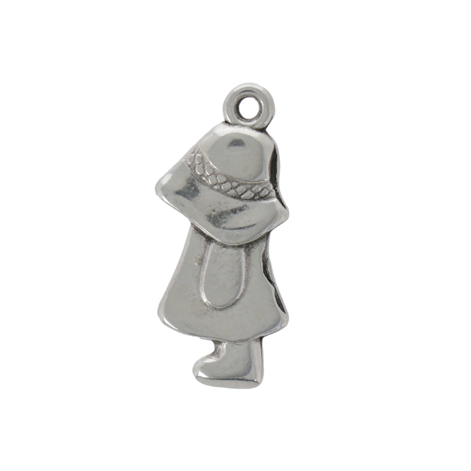 anhänger kind antik versilbert 25x11mm | 2st