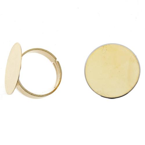 adjustable golf plated base ring with flat 20mm | 2pc