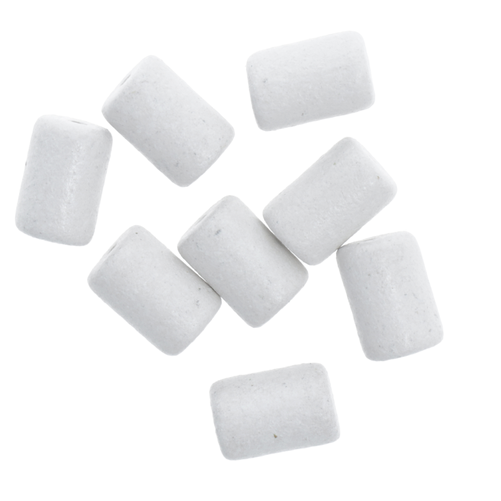 white ceramic tube - 10x6mm | 10pc