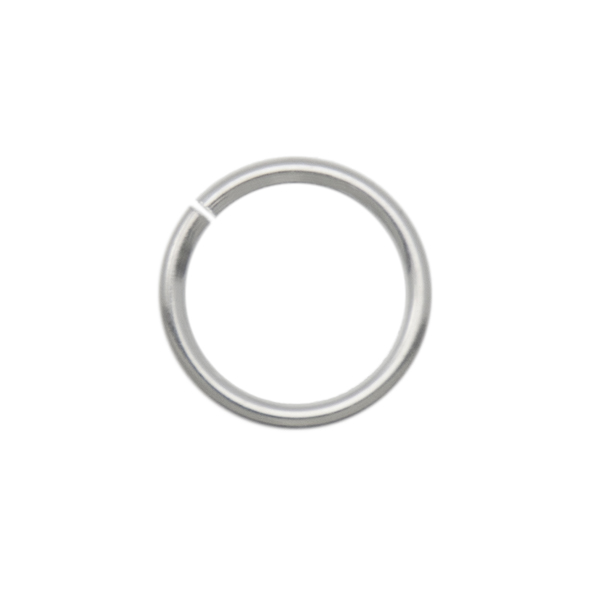 sterling silver open jump ring 9mm - wire 1,0mm | 5pc