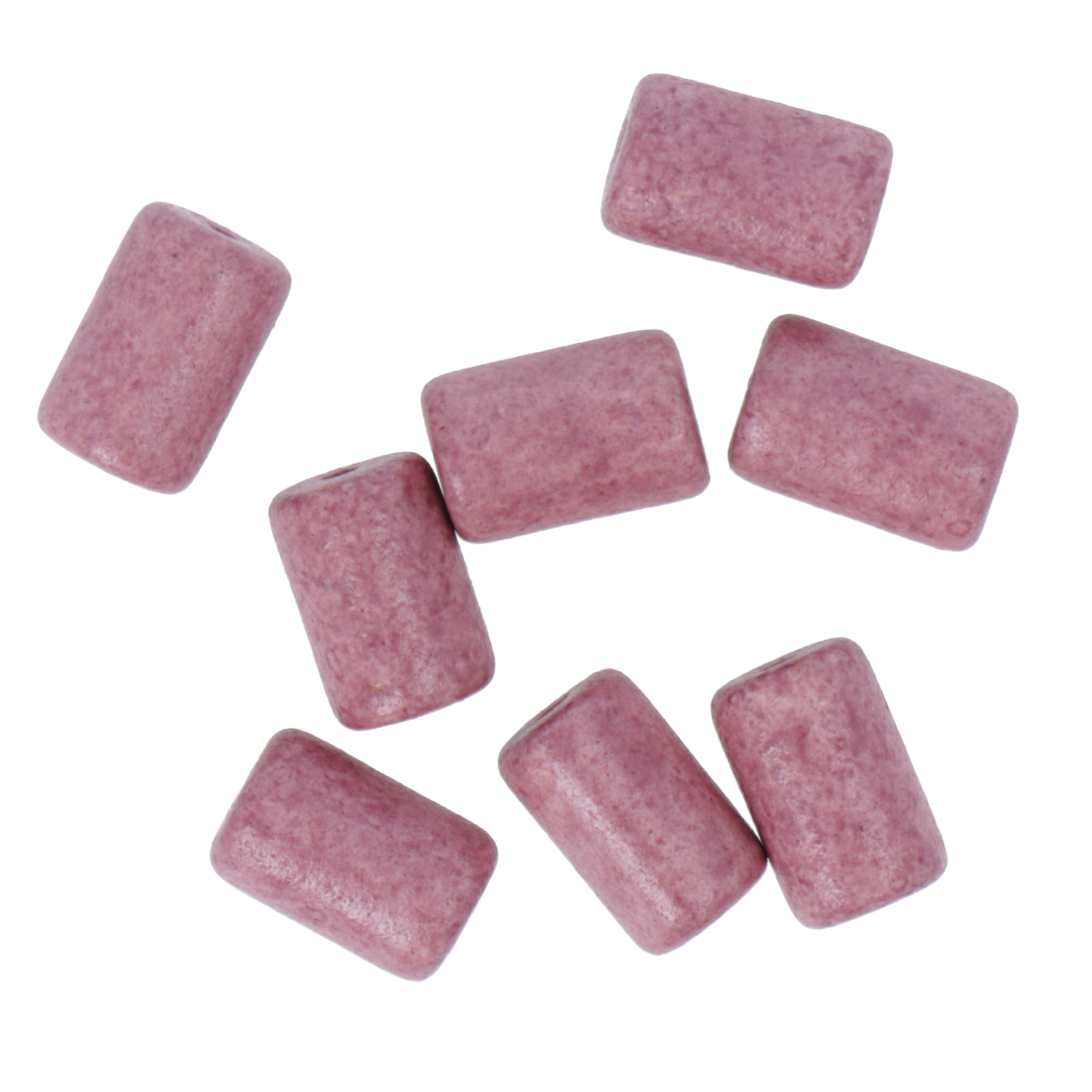 lilac ceramic tube - 10x6mm | 10pc