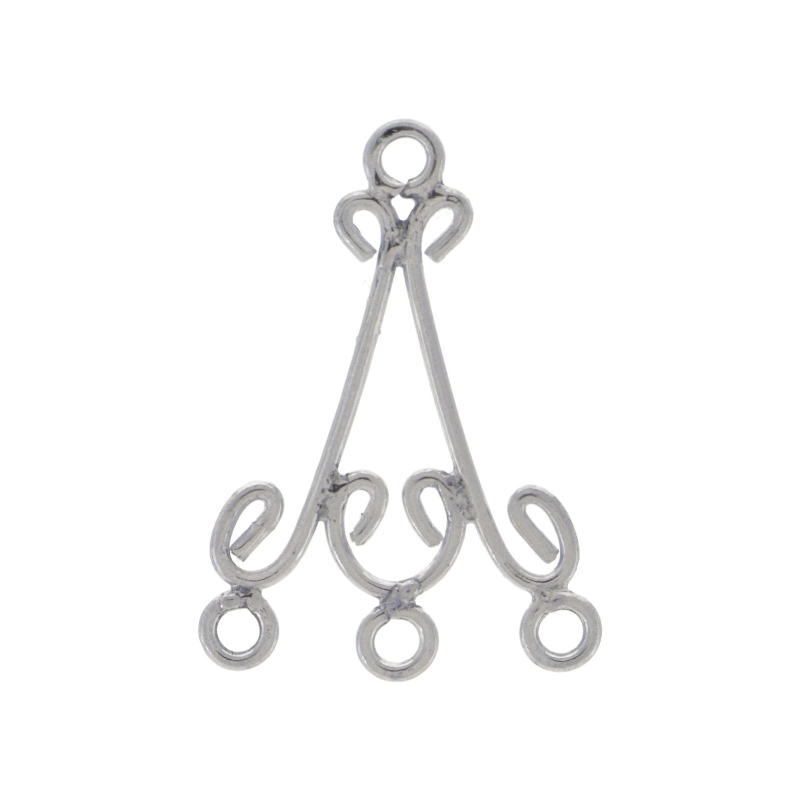 sterling silver chandelier 22x16mm | 1pc