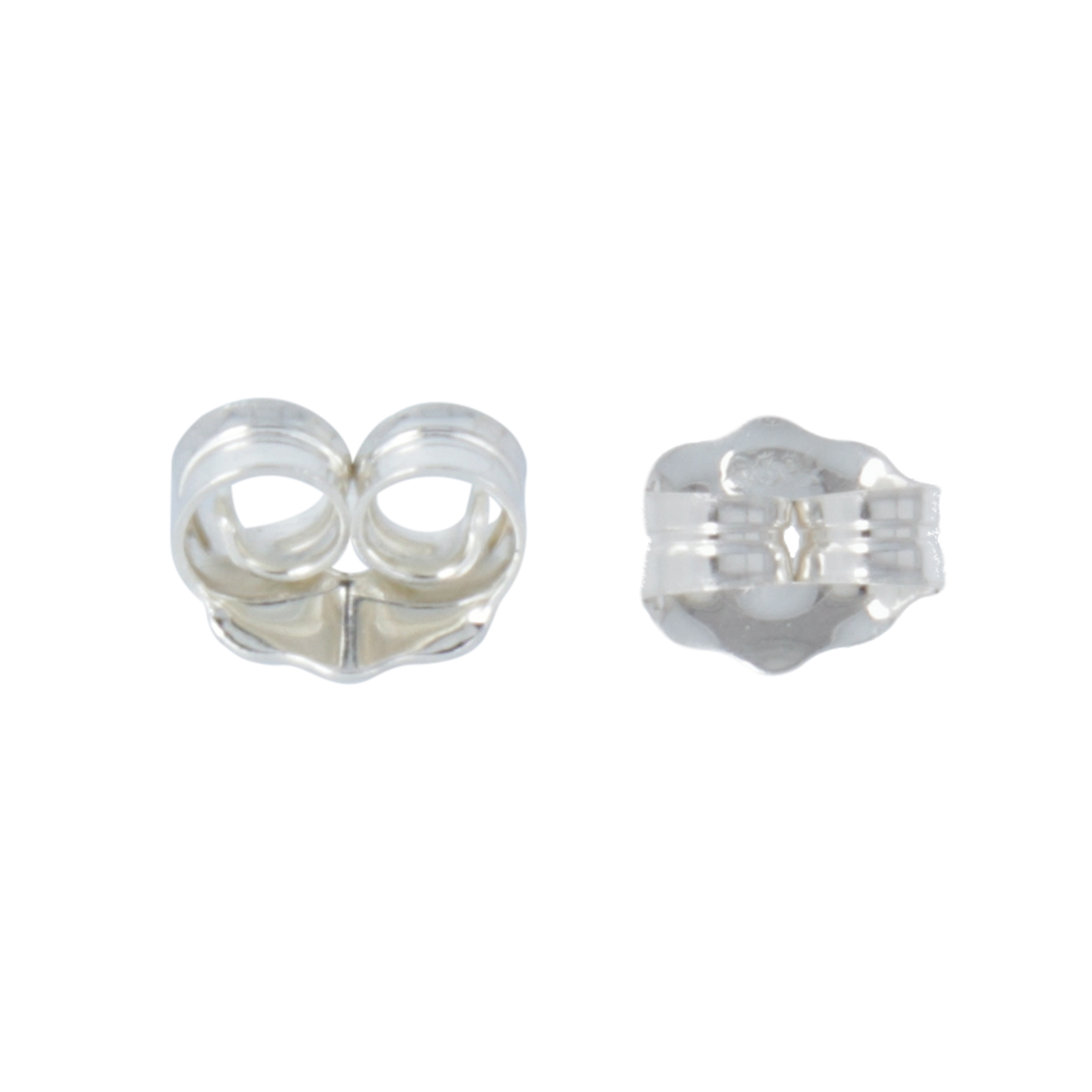 sterling silver earring back 5mm | 6pc