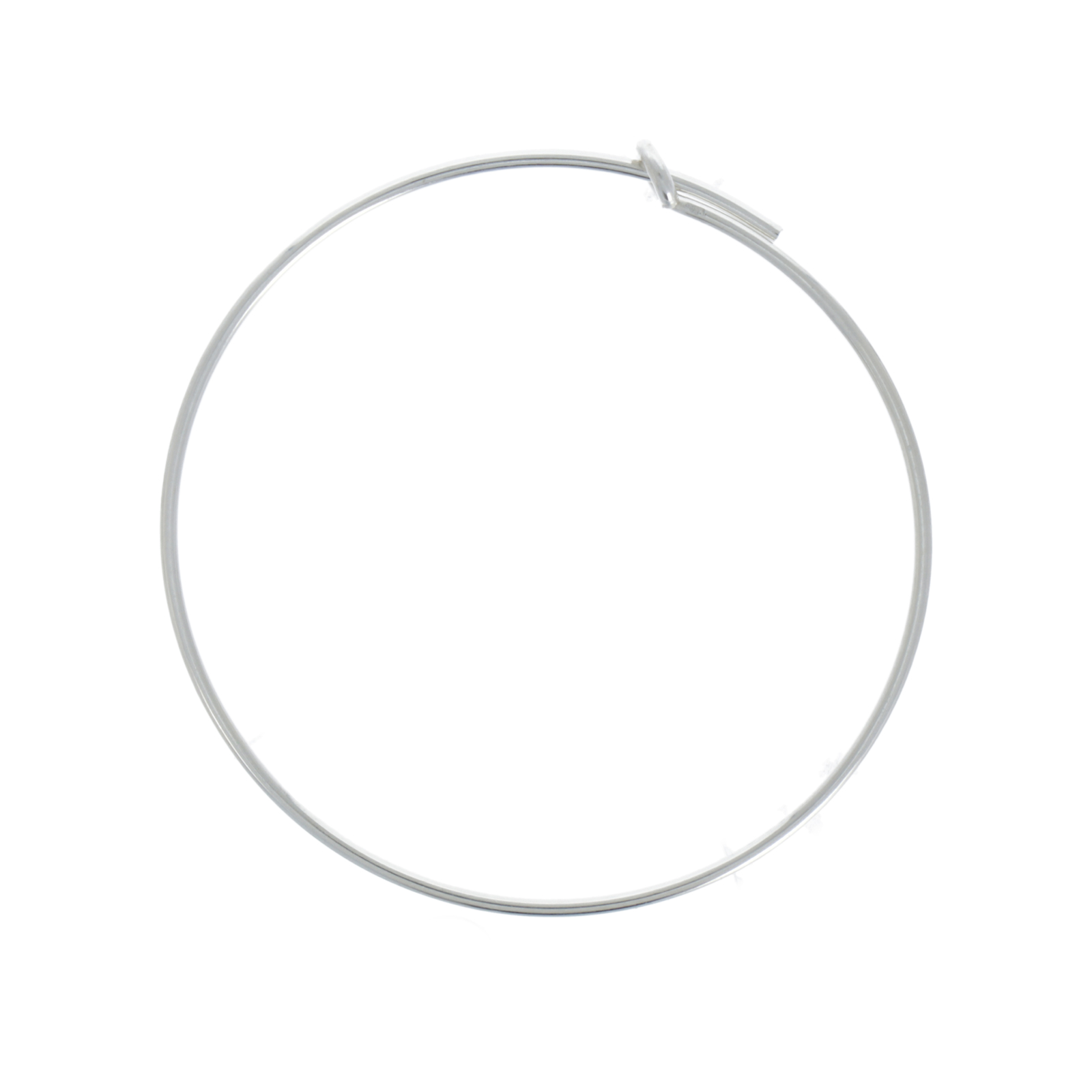 sterling silver hoop earring 30mm | 2pc