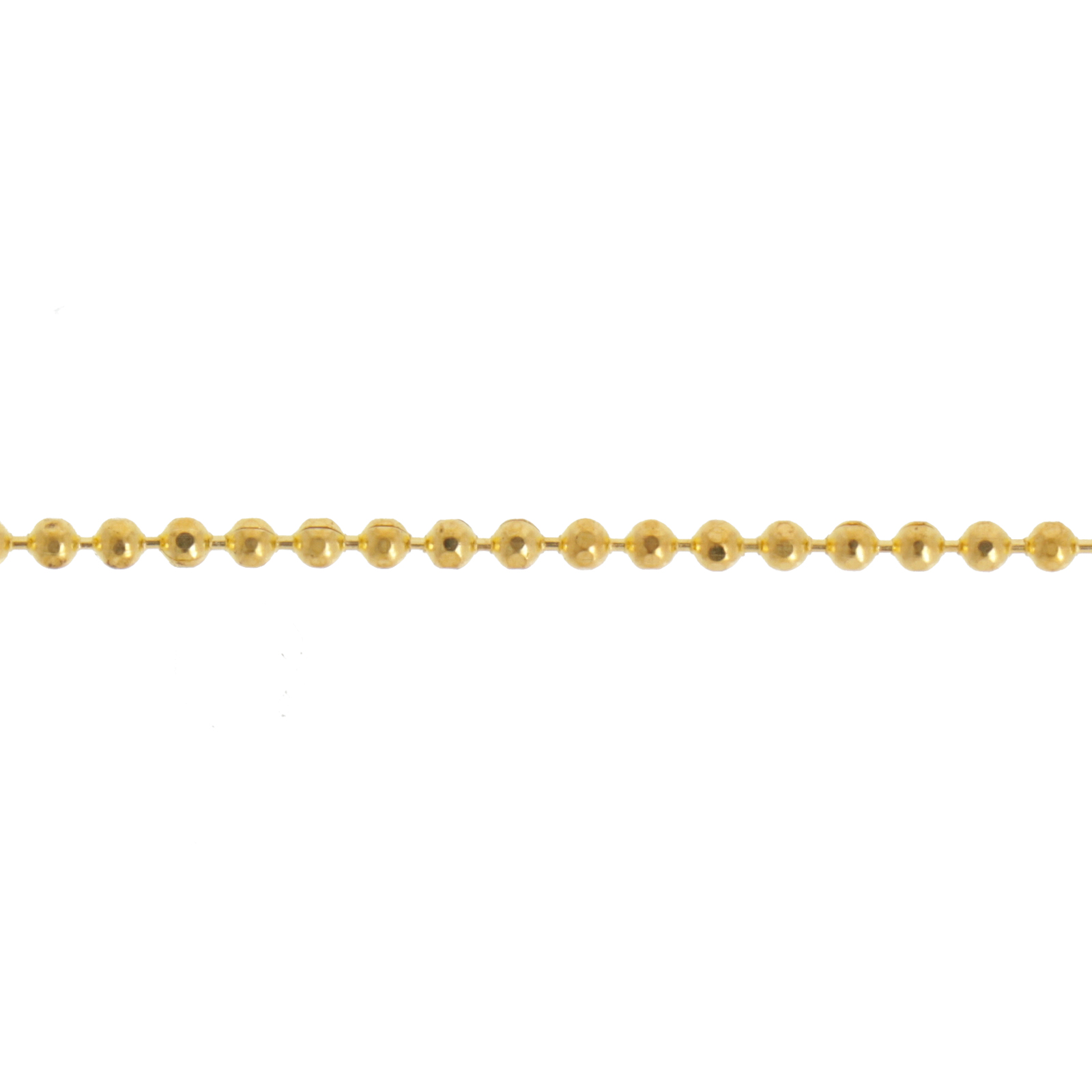 gold plated stardust ball chain 1,5mm | 1mt